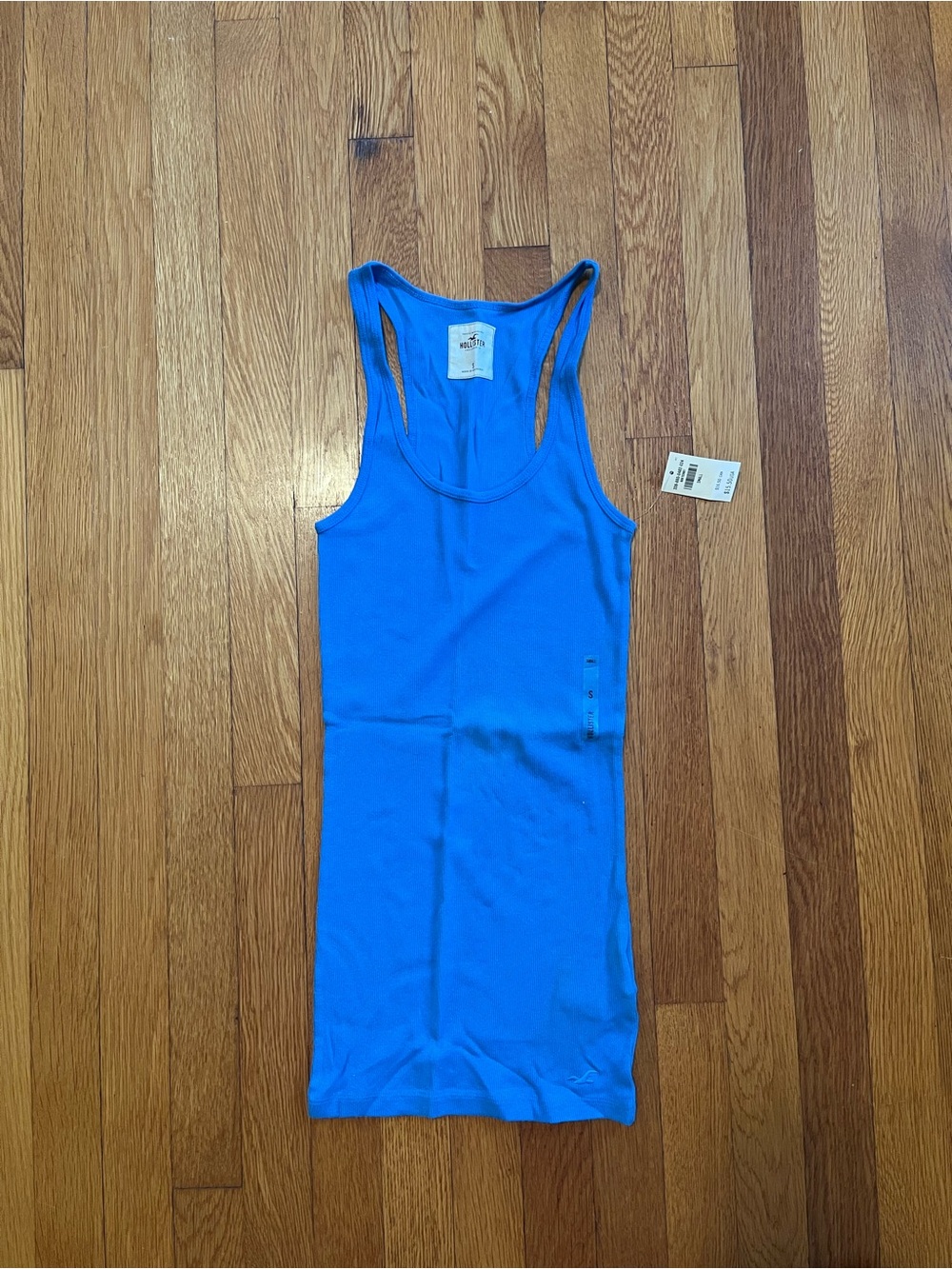 NWT Hollister Co. Ribbed Blue Racer Back Tank Small